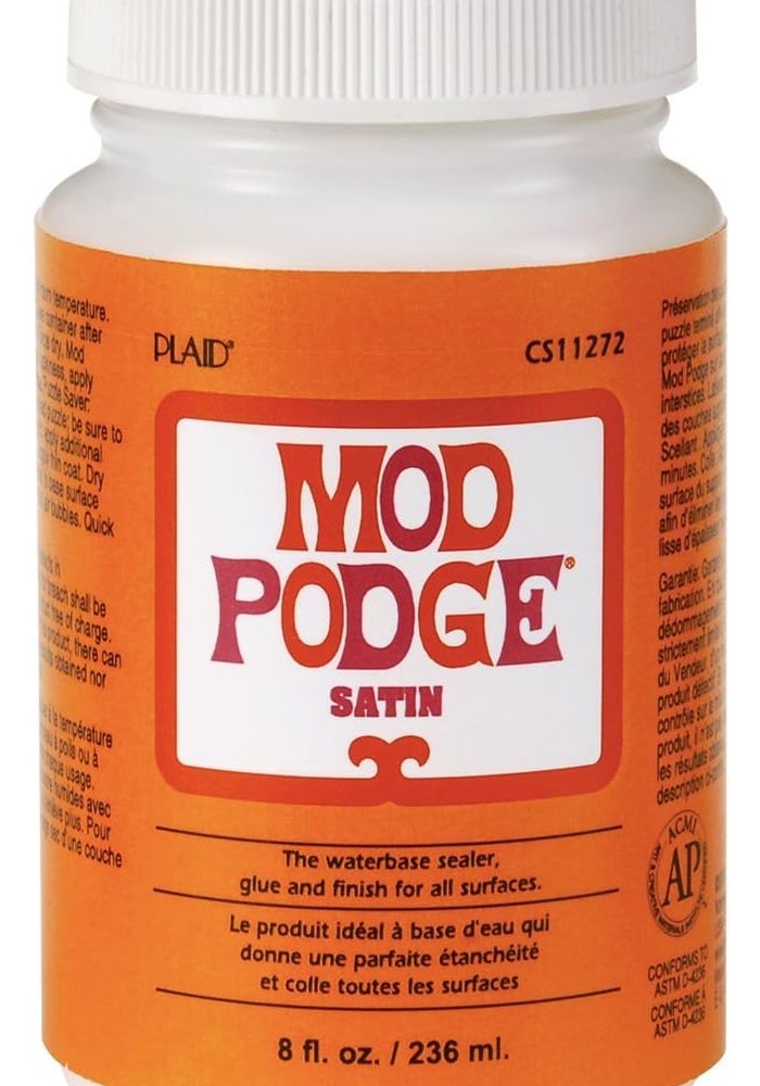 Mod Podge Satin Waterbase Sealer, Glue and Finish - 8 oz (236 ml) - Image 1