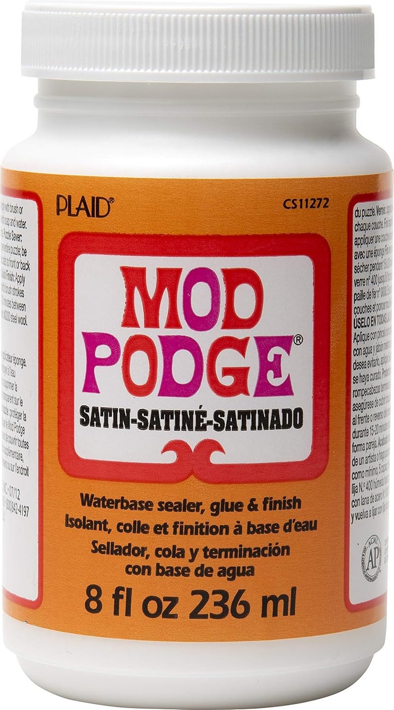 Mod Podge Satin Waterbase Sealer, Glue and Finish - 8 oz (236 ml) - Image 2