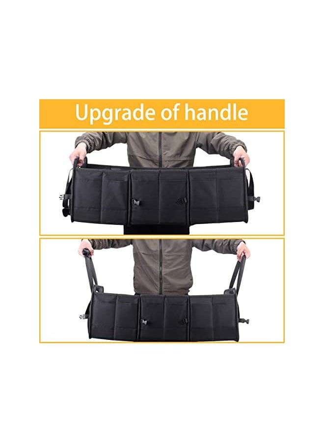 AUTOARK - Multipurpose Car Trunk Organizer with Straps,Non-Slip Waterproof Bottom,Durable Collapsible Adjustable Compartments Cargo Storage,Upgraded Handle,AK-072 - Image 1