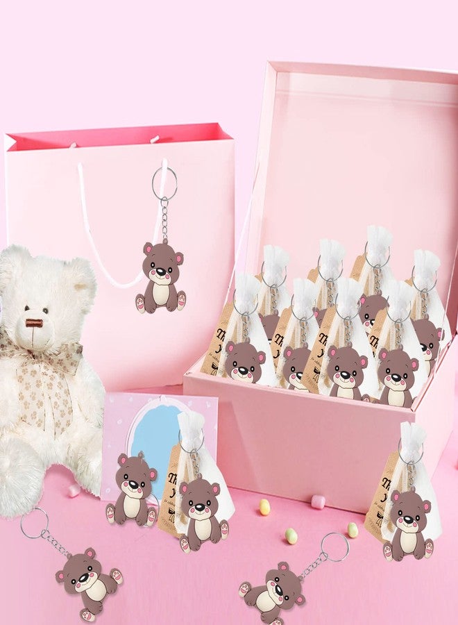 CiciBear 24 Pack Brown Bear Party Decorations for Guests, Brown Bear Prince Themed Party,Jungle Safari Wild Woodland Baby Shower, School Party, Kids Birthday - Image 2