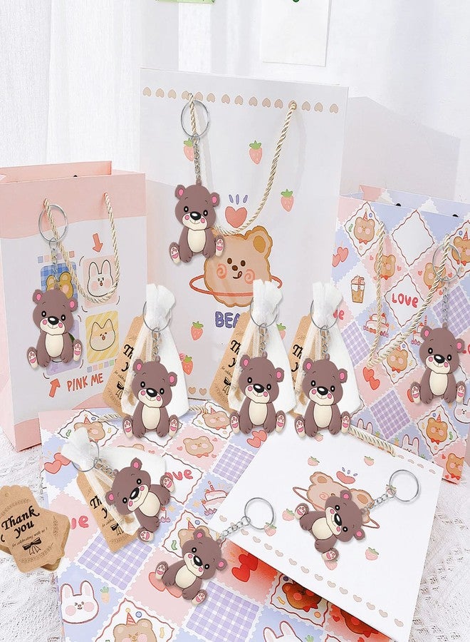 CiciBear 24 Pack Brown Bear Party Decorations for Guests, Brown Bear Prince Themed Party,Jungle Safari Wild Woodland Baby Shower, School Party, Kids Birthday - Image 4