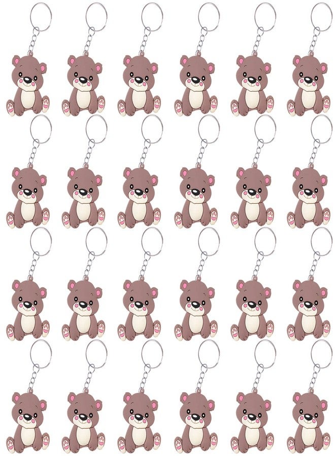 CiciBear 24 Pack Brown Bear Party Decorations for Guests, Brown Bear Prince Themed Party,Jungle Safari Wild Woodland Baby Shower, School Party, Kids Birthday - Image 1