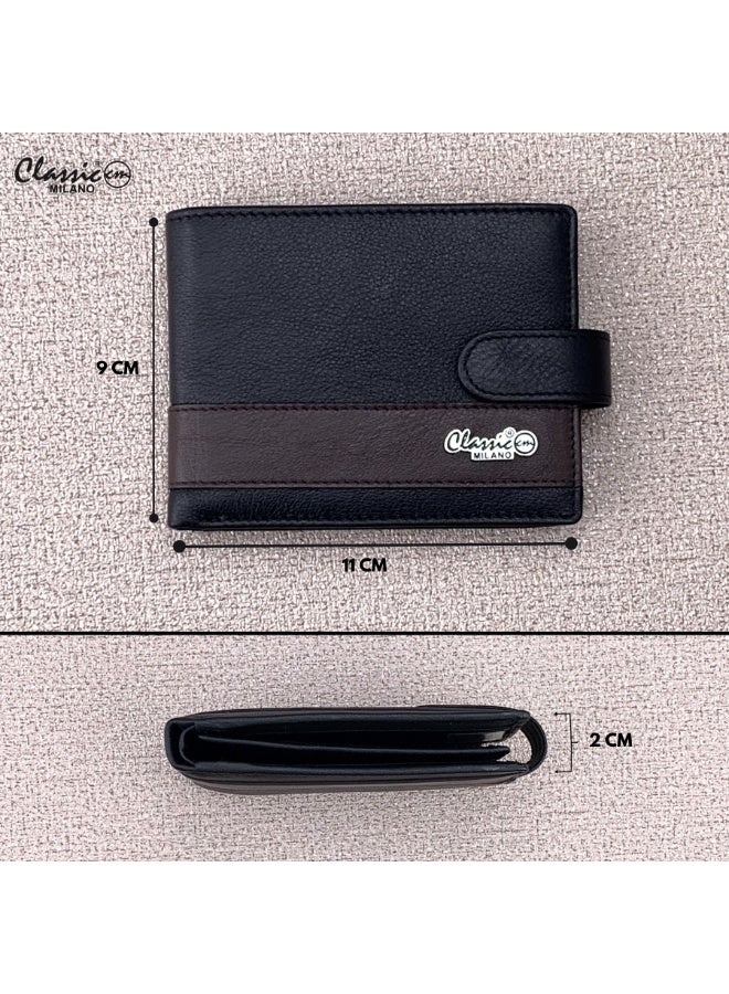 Classic Milano Genuine Leather Wallet for Men – Slim Bifold Men’s Wallet with RFID Blocking, Multiple Card Slots – Stylish Mens Purse Wallets Gift for Husband, Father - Image 4