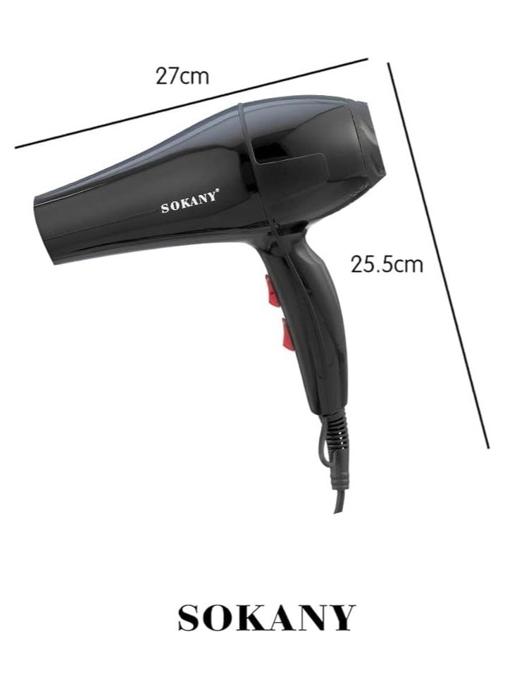 sokany Professional Hair Dryer -2200W Black - Image 5