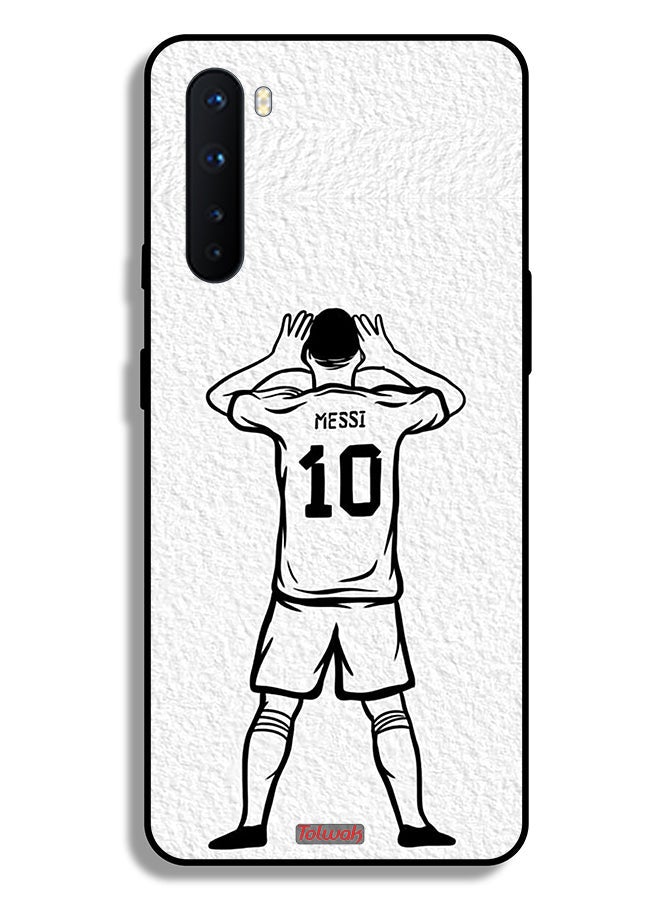 Tolwak OnePlus Nord Protective Case Cover Messi Sketch - Image 2