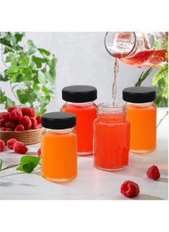 SKYLINK 12Pack 2oz Glass Jars with Lids – Small Reusable Containers for Kitchen, Spices, DIY, Crafts, and Storage – Includes Stainless Steel Funnels, Labels, Brush & Marker  - Image 4