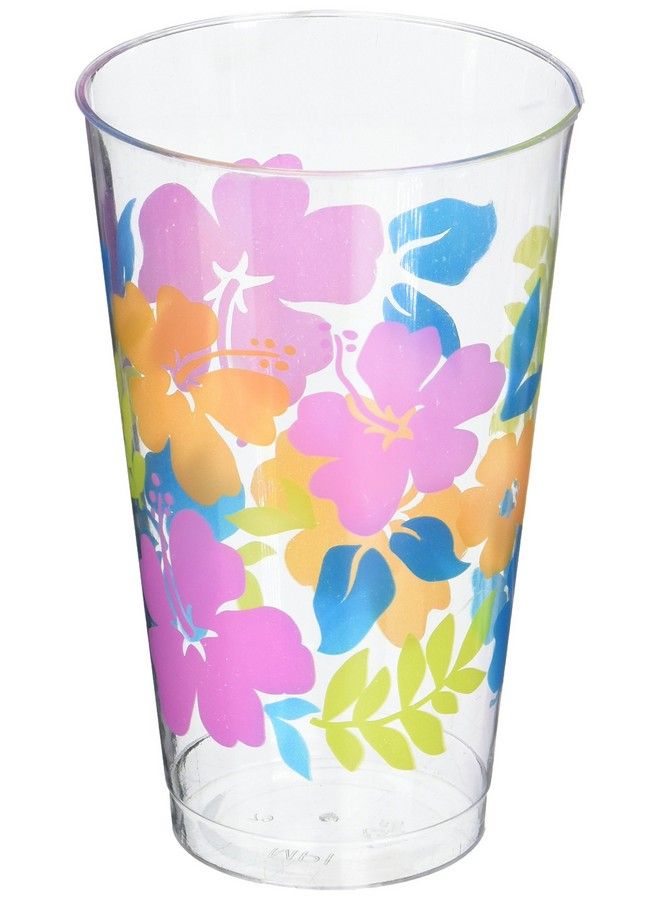 Amscan Hibiscus Printed Party Tumblers 16 Oz Pack Of 26 - Image 2