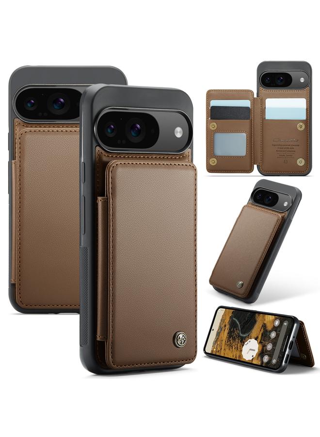 The Bros Case For Google Pixel 9 / 9 Pro C22 Card Slots Holder RFID Anti-theft Phone Case