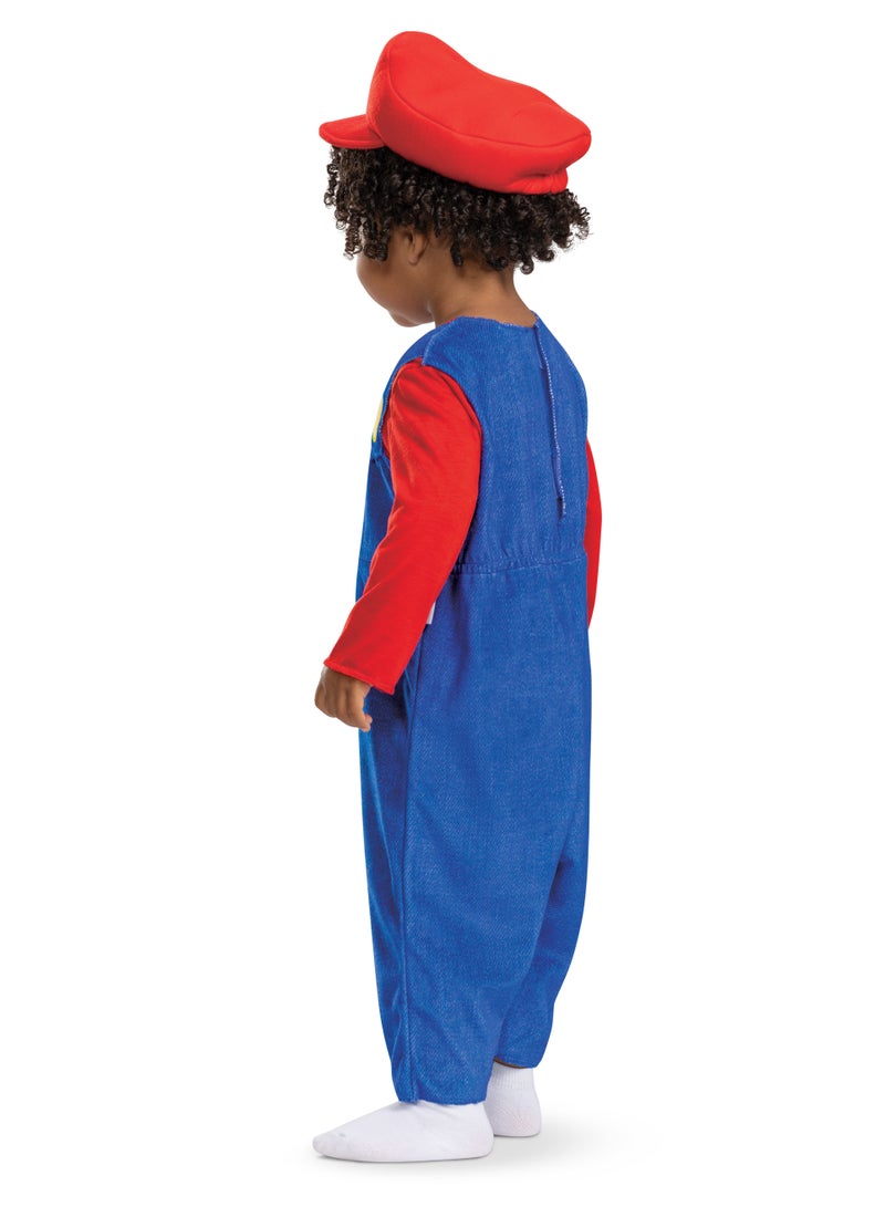 Party Centre Infant Mario Costume, Official Super Mario Bros Outfit for Babies, Mario - Image 3