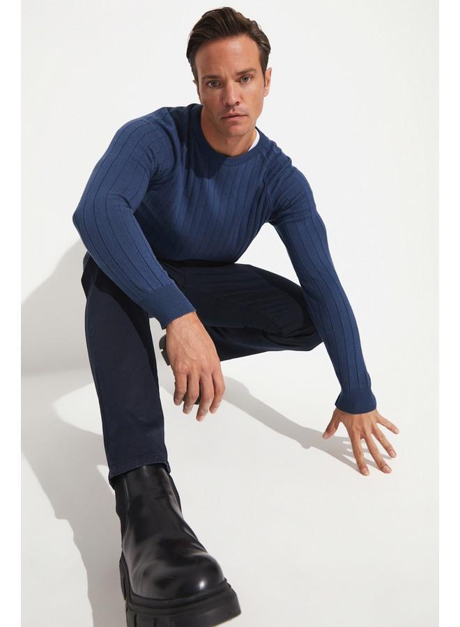 جون بنطلون تشينو رجالي مقاس عادي من جوني - كحلي - Image 1