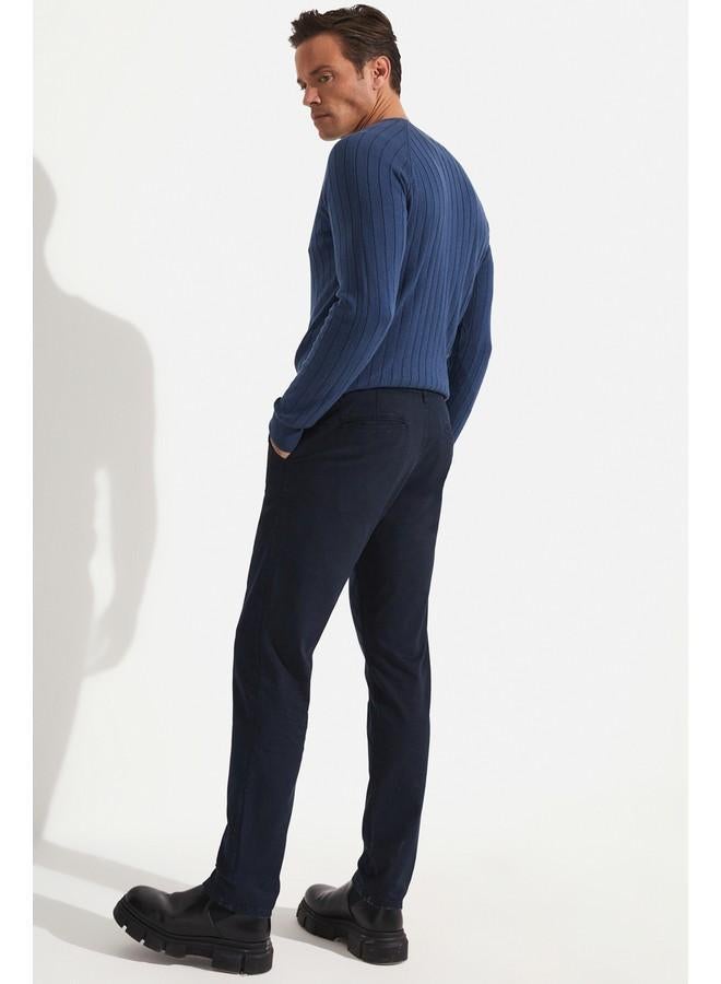 جون بنطلون تشينو رجالي مقاس عادي من جوني - كحلي - Image 4