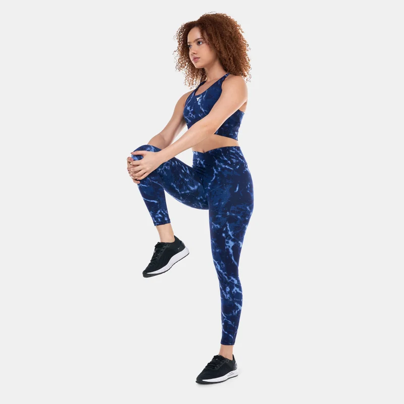 UNDER ARMOUR Women's Project Rock Lets Go Crossover Printed Sports Bra
