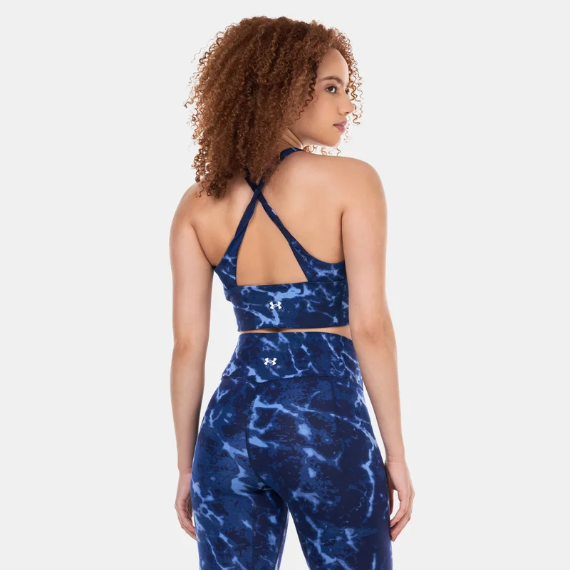 UNDER ARMOUR Women's Project Rock Lets Go Crossover Printed Sports Bra