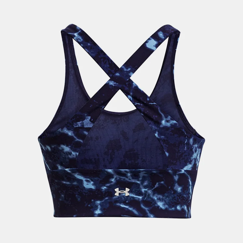 UNDER ARMOUR Women's Project Rock Lets Go Crossover Printed Sports Bra