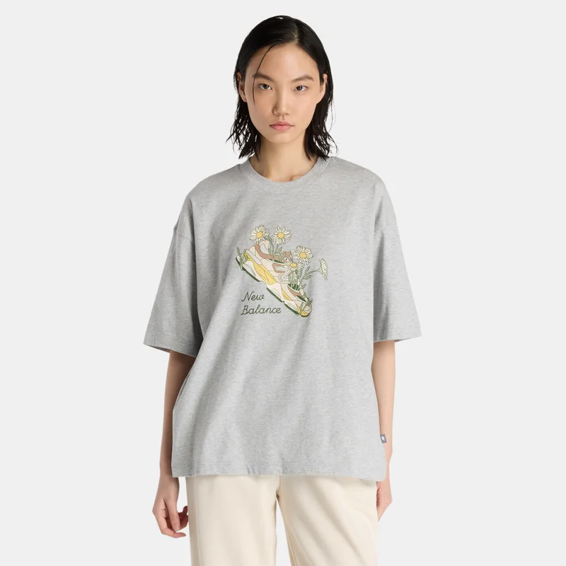New Balance Women's Flower Shoe T-Shirt