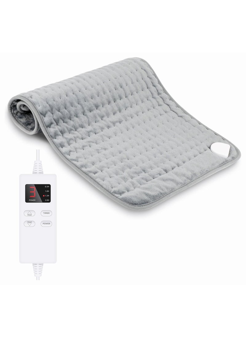 Faylor وسادة تسخين كهربائية لتخفيف آلام الظهر والرقبة والكتف، 6 خيارات لدرجة الحرارة الكهربائية، 4 إعدادات لدرجة الحرارة، إيقاف تلقائي (وسادة تسخين مقاس 15.9 × 29.1 بوصة) - Image 1