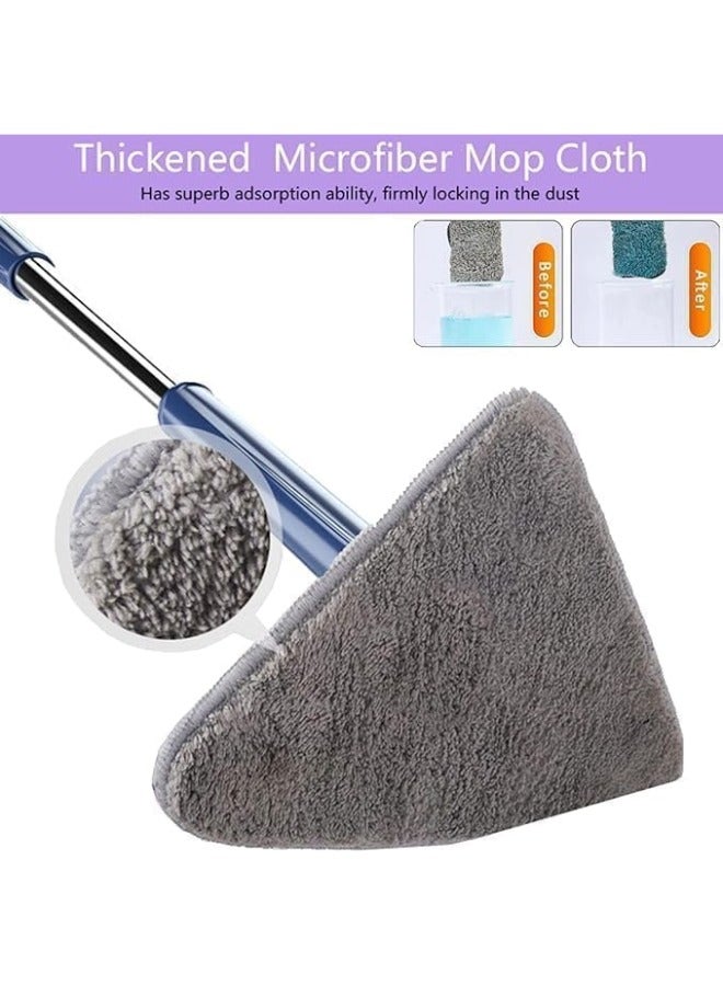 Triangle Mop Replacement, Mop Pads Wet Dry Microfiber Mop Cleaning Pad Mop Refills Replacement Heads for Most Spray Mops and Reveal Mops Mop Replacement Cloth (2 pc) - Image 5