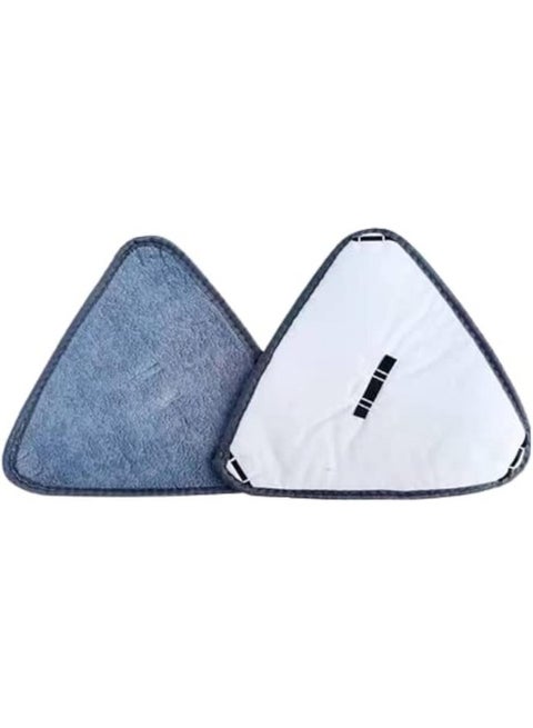 Triangle Mop Replacement, Mop Pads Wet Dry Microfiber Mop Cleaning Pad Mop Refills Replacement Heads for Most Spray Mops and Reveal Mops Mop Replacement Cloth (2 pc)