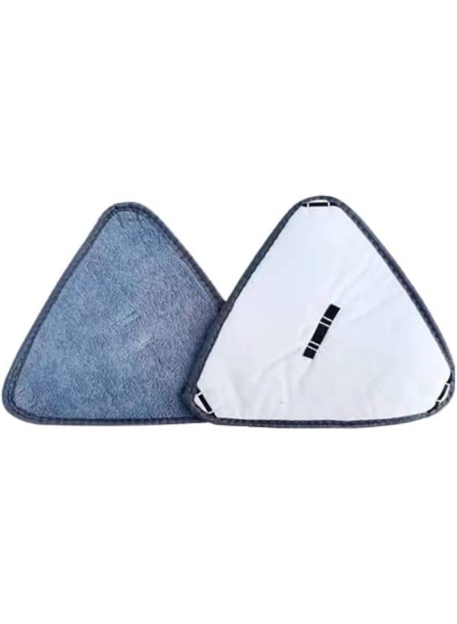 Triangle Mop Replacement, Mop Pads Wet Dry Microfiber Mop Cleaning Pad Mop Refills Replacement Heads for Most Spray Mops and Reveal Mops Mop Replacement Cloth (2 pc) - Image 1
