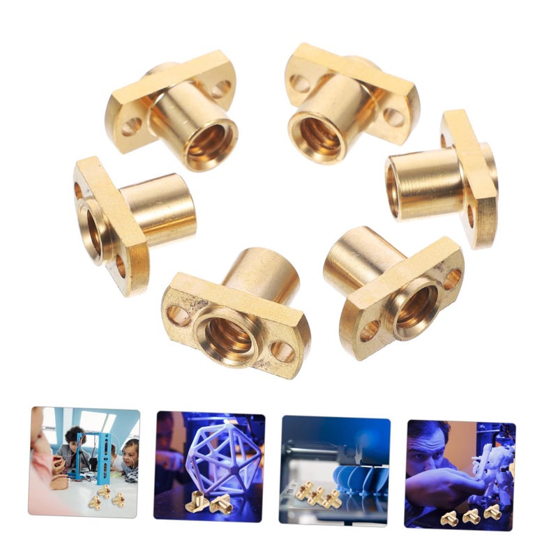 Trapezoidal Brass Nut For Printer Lead Screw 6 Pcs Set Enhanced Performance Easy Installation - Image 4
