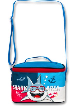 Famebag Shark Kindergarten Bag Nutrition Pen Bag Set  - Image 2