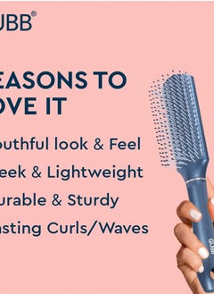 GUBB GUBB Styling Hair Brush For Men & Women - Style Your Hairs With Perfection! Soft & Flexible Bristles - Suitable for all Hair Types - Flat Hair Brush...  - Image 2
