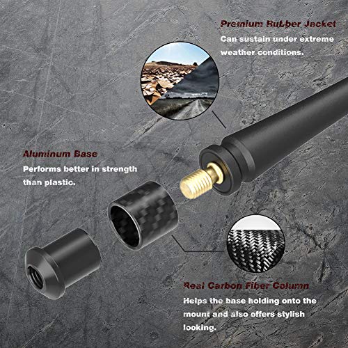 RYDONAIR Short Antenna Compatible with Toyota Tundra 2000+ & Toyota Tacoma 1995+, Internal Copper Coil for Enhanced Reception, Car Wash Proof, 7 inches Rubber Antenna Replacement - Image 4