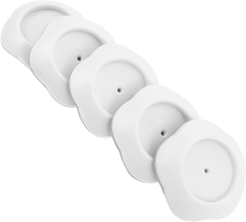 Safety Gate Wall Protector Cups for Pets 5pcs Plastic Anti-Skid Door and Stair Wall Guards Pressure-Mounted Safety Gate Parts for Childproofing - Image 1