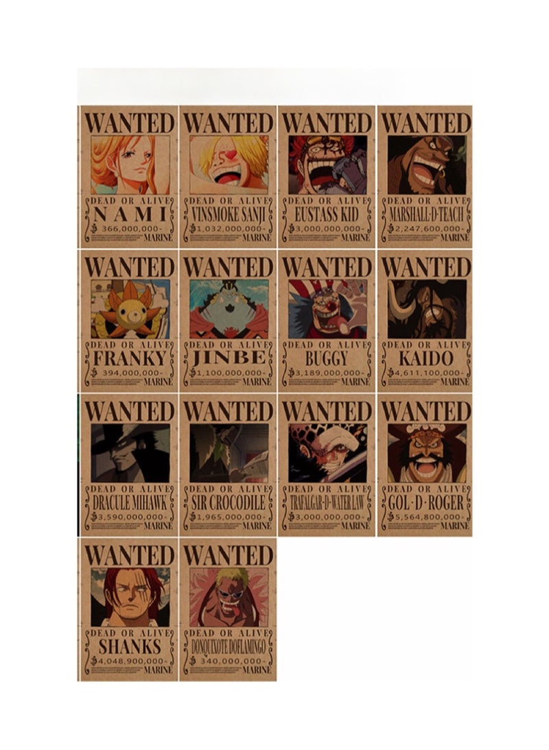 general 22pcs of one piece the wanted posters - Image 2