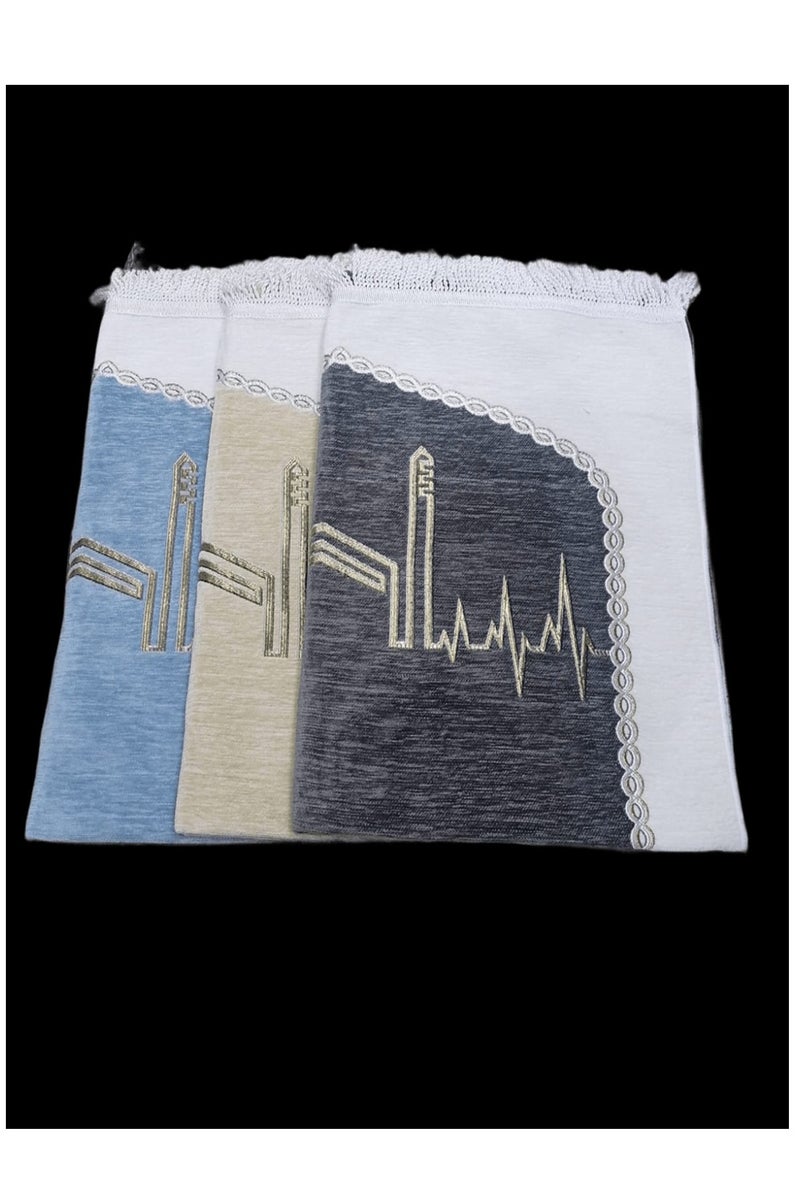 Ramadan Gifting Package Guest Package/Luxurious Prayer Rugs with a Soft and Elegant Texture - 3 Pieces - Image 2