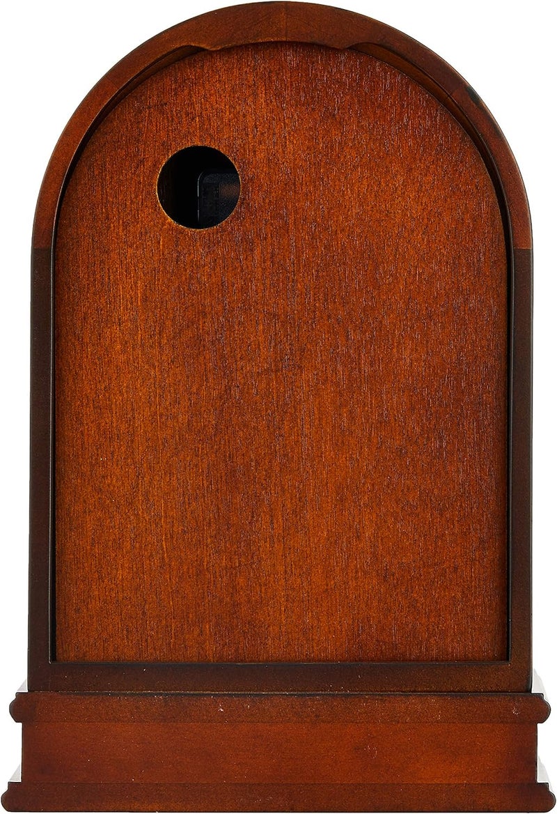 Bulova ساعة طاولة بولوفا B7467 هاردويك بلون الجوز البني مع بندول بتشطيب نحاسي - Image 3