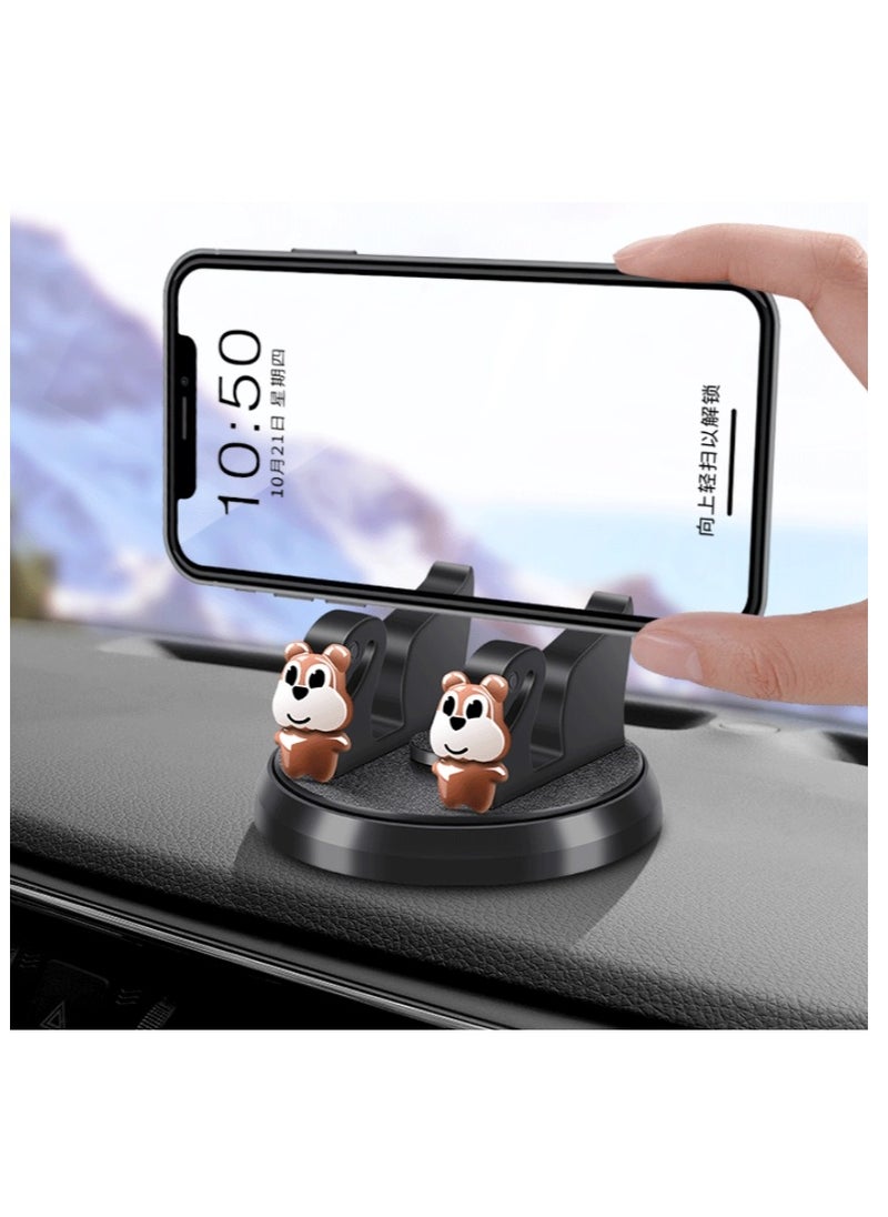 KUYING - Bevis Creative Cute Universal Doll Car Phone Holder Car Navigation Holder Multi functional - Image 1