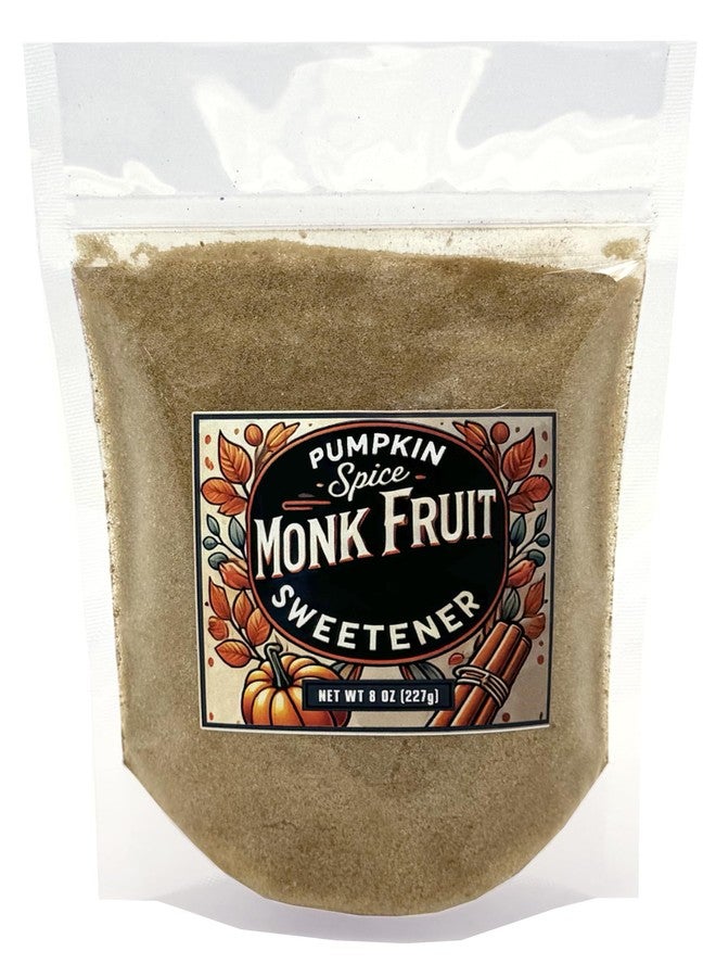 crait Pumpkin Spice for Coffee Monk Fruit Sweetener, Pumpkin Spice Sweetener Plant-Based Sugar Alternative 8 Ounce Resealable Bag Pumpk - Image 1