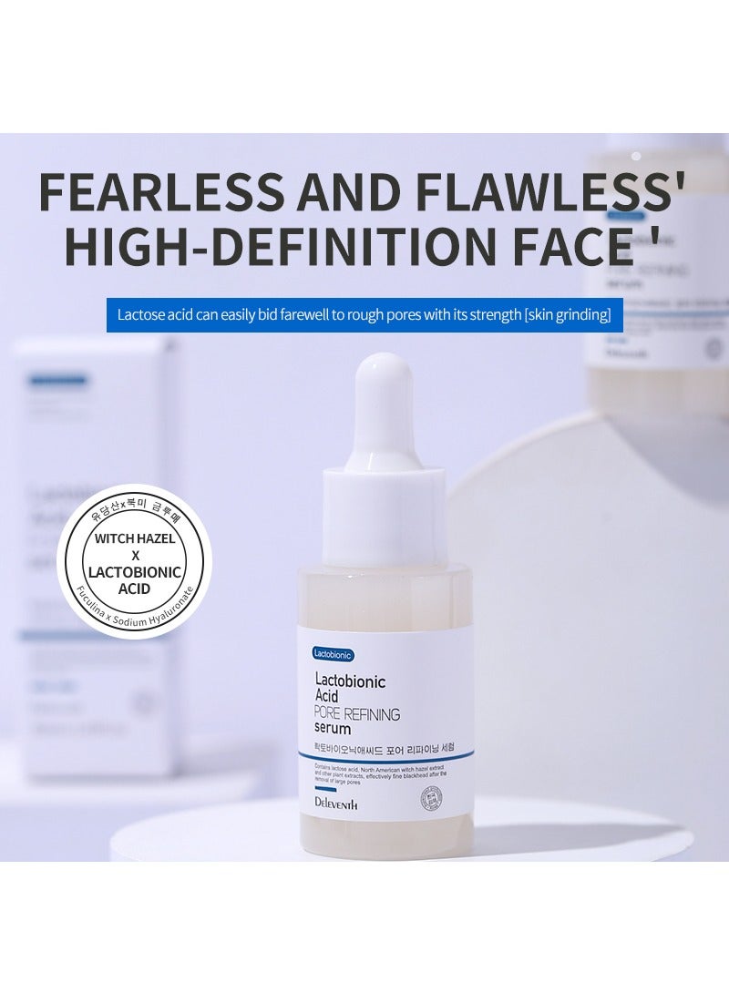 DEleventh العلامة التجارية الكورية مصل حمض اللاكتوبيونيك لتنقية المسام 37ml / تقليص المسام، وموازنة الماء والزيت، وإزالة الرؤوس السوداء، وتنعيم البشرة، وتقليل الخطوط الدقيقة وتحسين الملمس