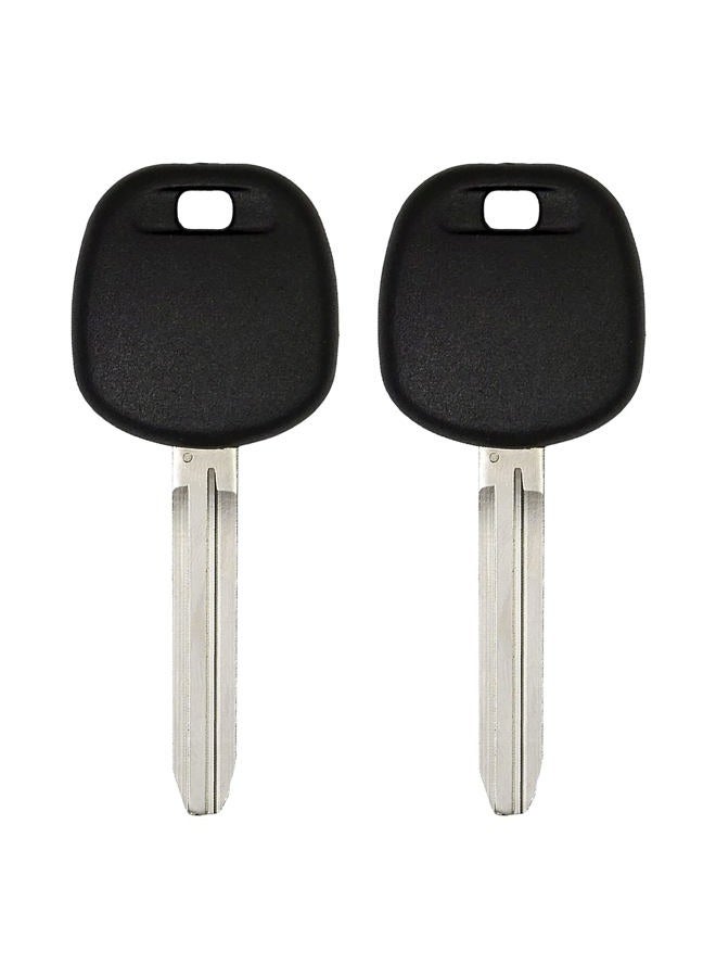 Keyless2Go Replacement for 2 New Uncut Transponder Ignition Car Key for Select Toyota Vehicles TOY44D-PT - Image 1