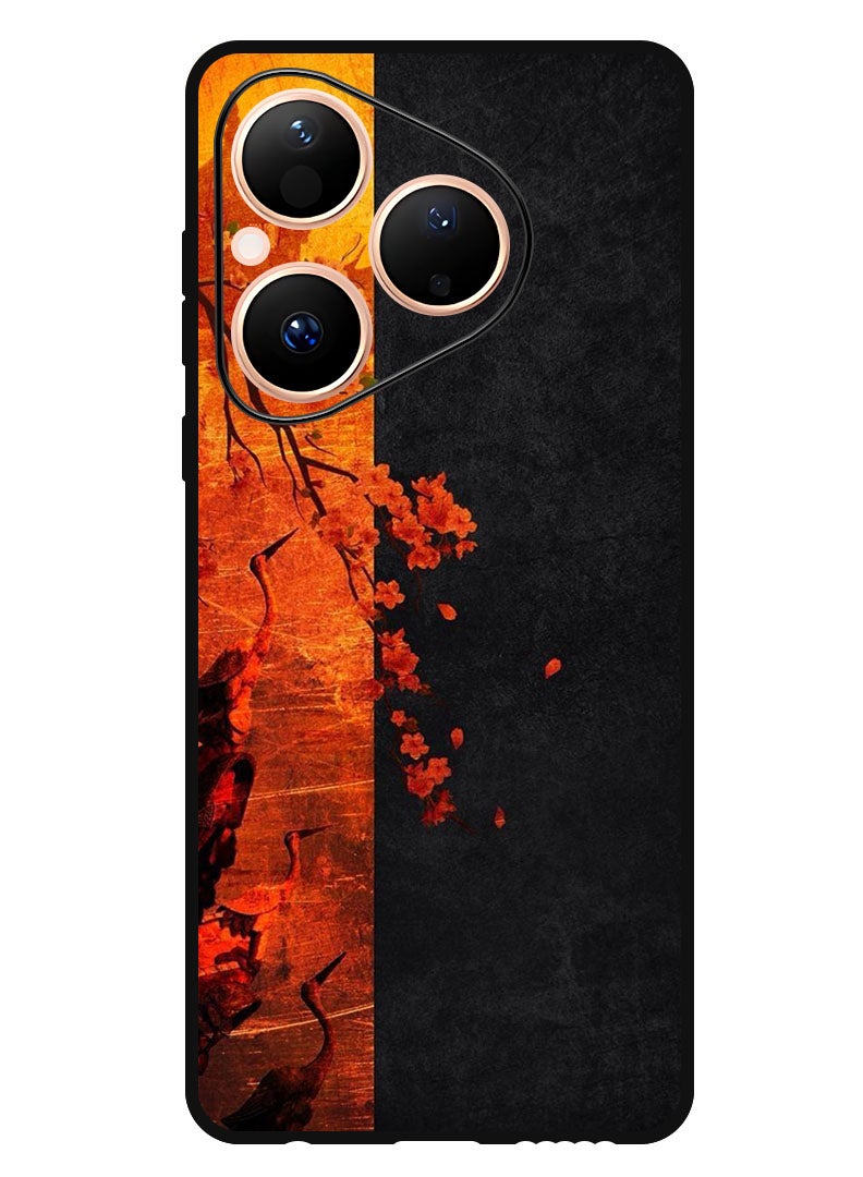 Theodor Case Compatible with Huawei Pura 80 6.6 Inch Protection Shockproof Bumper Cover Flower Abstract 4 - Image 1