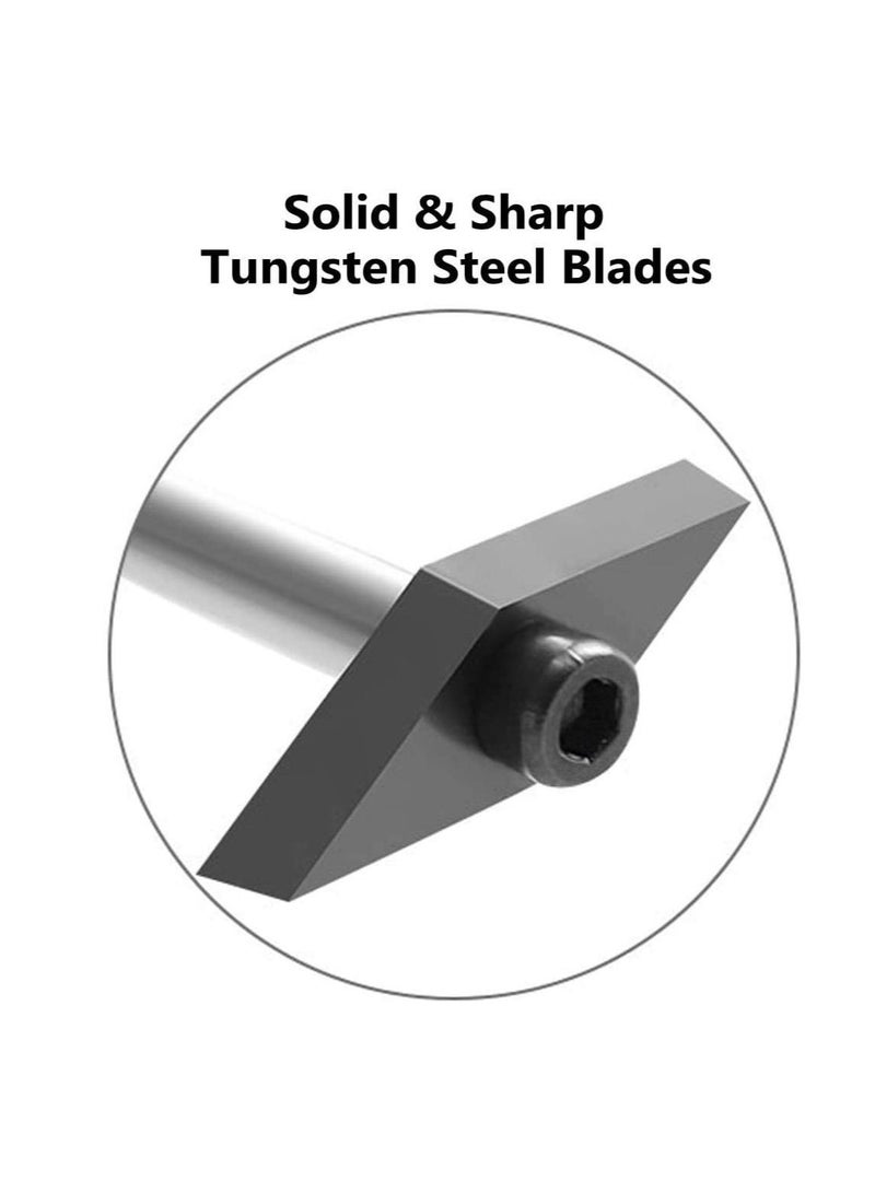 Tile Grout Removal Tool, KASTWAVE Caulking Removal Tool Detachable Tungsten Steel Blades Tile Joints Seams Scraper Corners Grout Caulking Cleaner Remover Tile Removal Tool for Tile - 2 Pack - Image 3