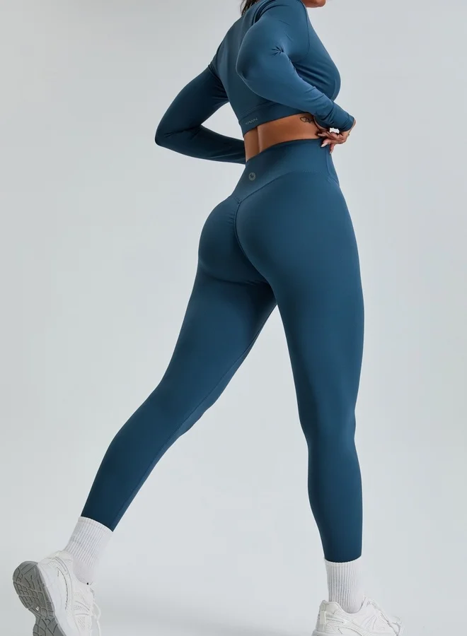 KAWN.YOGA Womens High Waist Contour Workout Sport Leggings Yoga Pants Tummy Control Running Pants