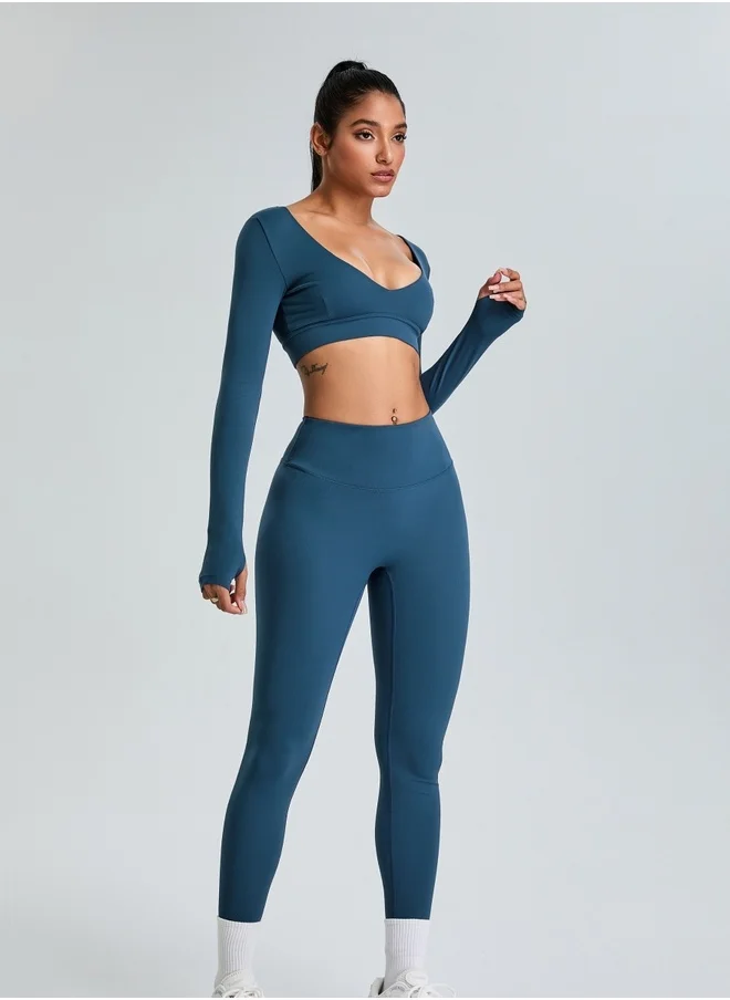 كون.يوغا Womens High Waist Contour Seamless Workout Sport Leggings Yoga Pants Tummy Control Running Pants
