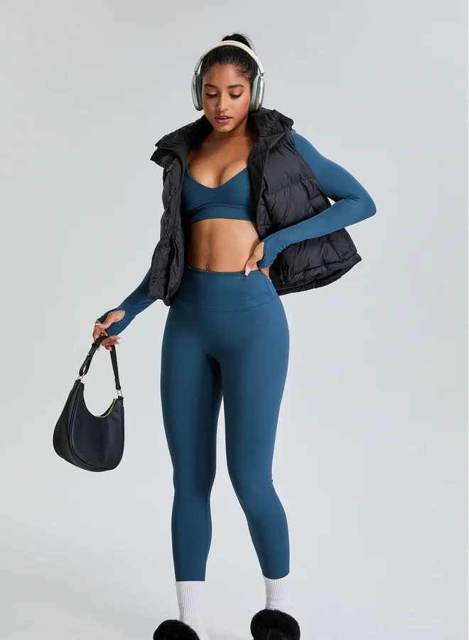 KAWN.YOGA Womens High Waist Contour Workout Sport Leggings Yoga Pants Tummy Control Running Pants