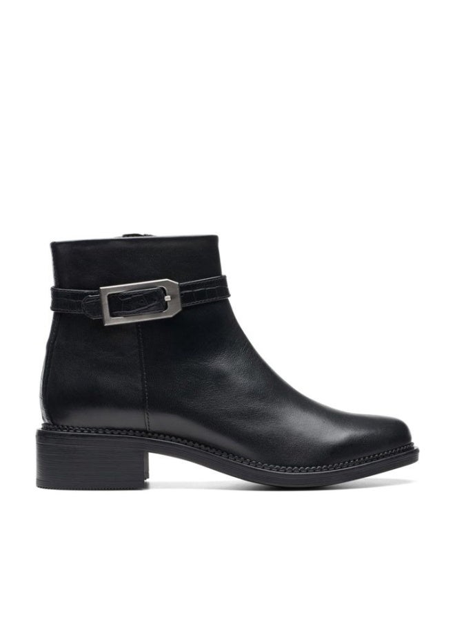 clarks حذاء موضة ماي جريس للنساء، جلد أسود، 37 EU - Image 1