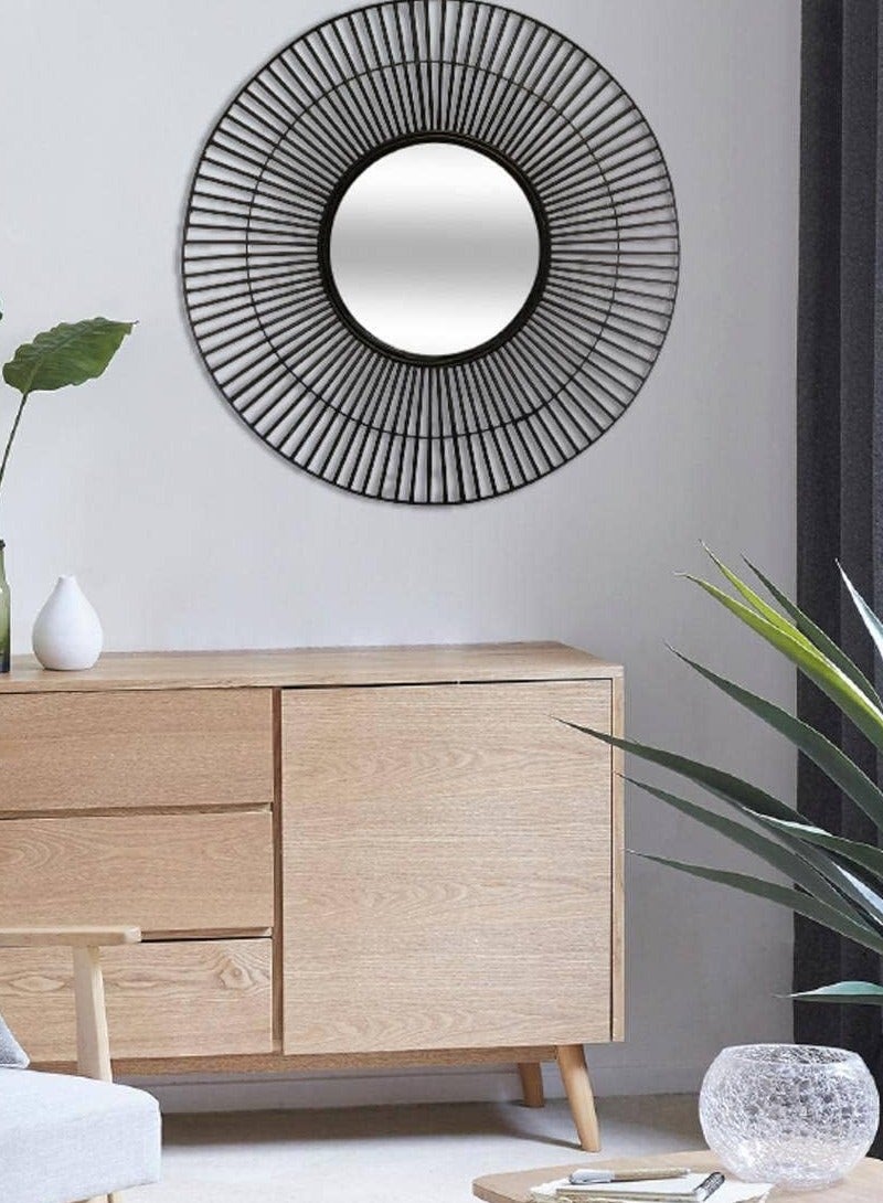 لوفت لين، مرآة، دائرية، D76.5XP3.5CMS، سوداء، بامبو-169341 - Image 1