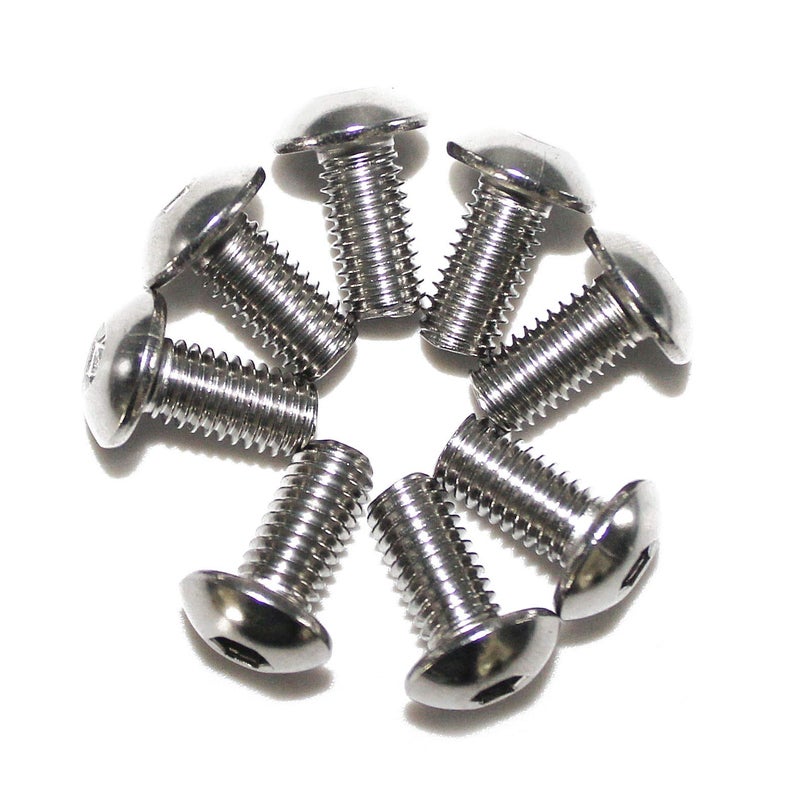 Fullerkreg M6-1.0 x 12 mm Button Head Socket Cap Screws, ISO7380, 18-8 Stainless Steel, Allen Hex Drive by Fullerkreg, Quantity 50, Come in a Plastic Case - Image 3