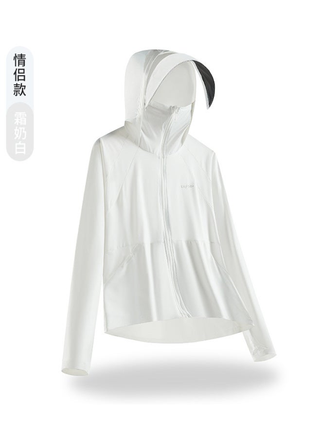 Song Feng Ya Original Yarn Big Hat Brim Removable Sun Protection Clothing W En's Summer Outdoor Uv Protection Ice Silk Breathable Sportswear Sun Protection Clothing - Image 1