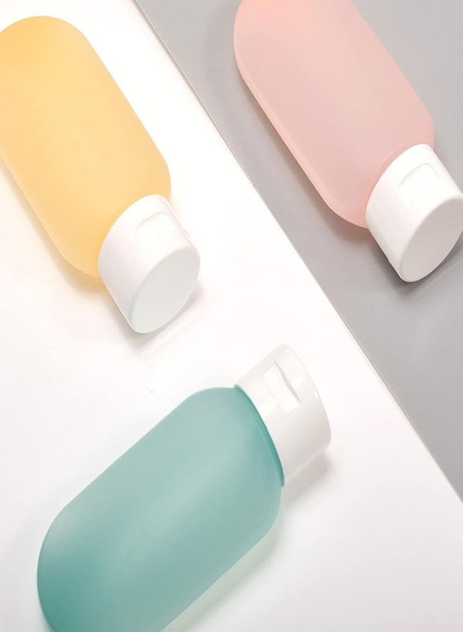 CLICKSWIFT عبوات ضغط قابلة لإعادة التعبئة من كليك سويفت، عبوات ضغط مانعة للتسرب، عبوات ضغط صغيرة الحجم للشامبو واللوشن ومستحضرات التجميل - متعددة الألوان، 3 قطع (125 مل) - Image 2