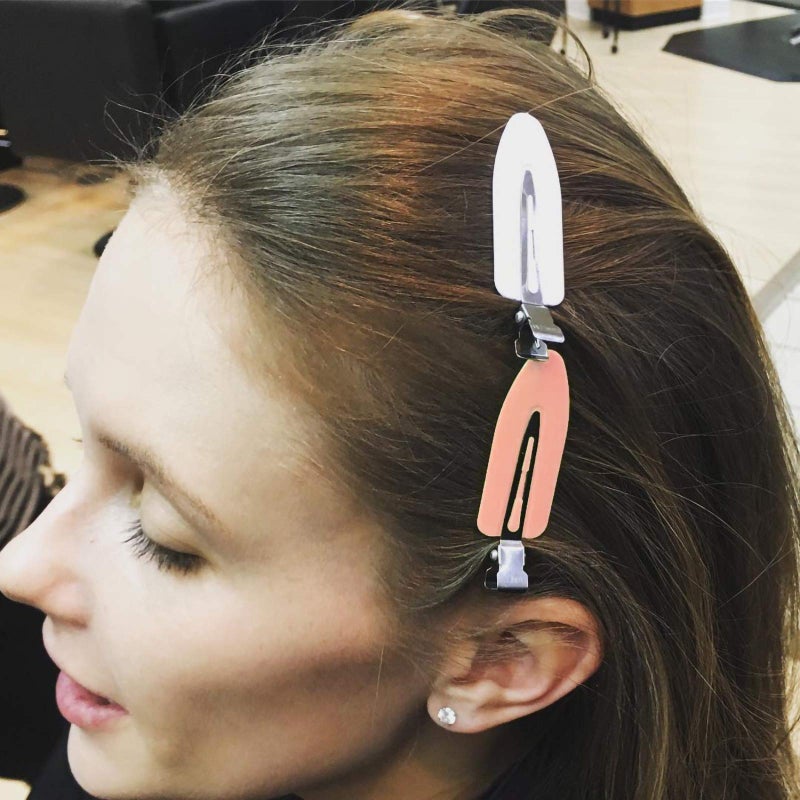 QUEENTI Hair Clip, 12Pcs No Crease Hair Clips for Styling, Makeup, Sleeping, Makeup Application ABS Resin and Stainless Steel, Non Slip, No Bend Design, Suitable for All Hairstyles - Image 5