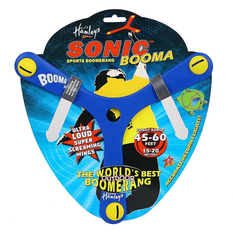 Hamleys سونيك بومّا سبورتس بوميرانغ أزرق، نجمة دوارة عائدة للمبتدئين ورماة الشباب، بومّا مع لعبة صوتية للأطفال من 8 سنوات وما فوق - Image 2