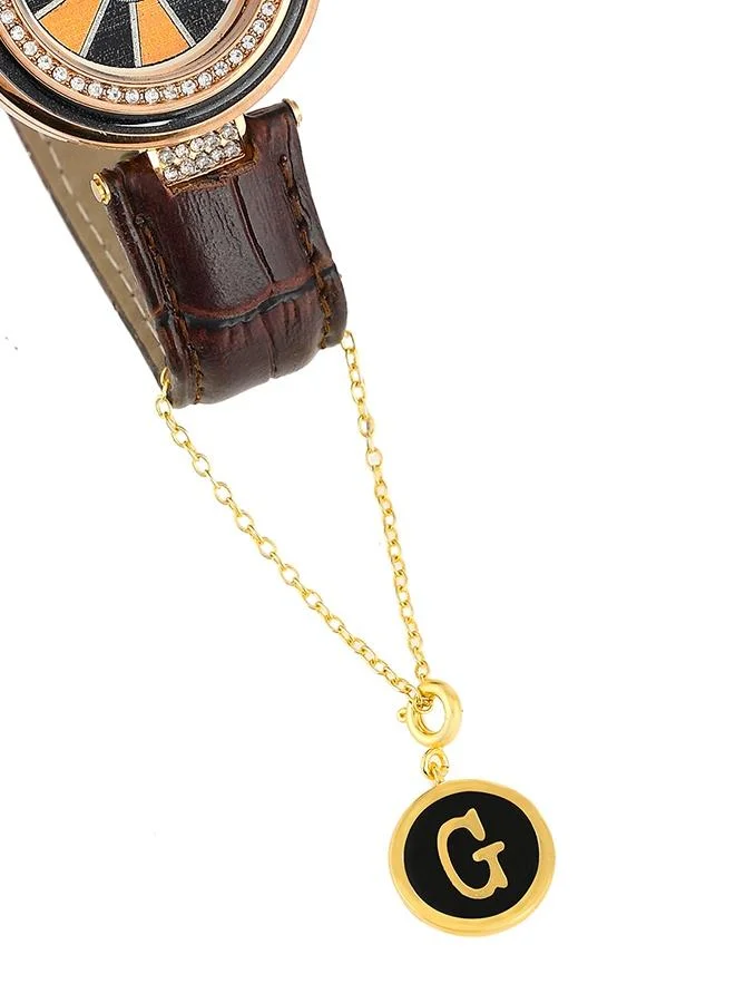 VOYLLA Valentine's Day Collection Alphabet G Black Enamel Charm