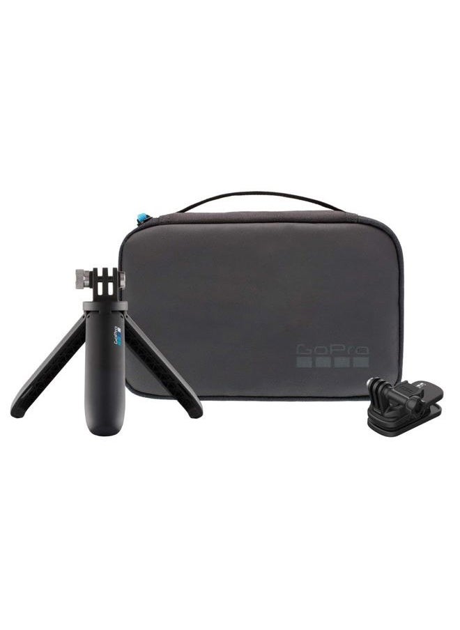 GoPro Travel Kit: Includes Magnetic Swivel Clip, Shorty, and Compact Case - Official GoPro Product, AKTTR-002  - Image 1