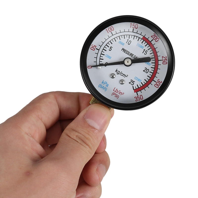 Vertical Plastic Pressure Gauge 0 25bar G1 4 Industrial Pneumatic Tool Accessories - Image 5